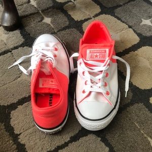 Hot Pink and White Converse